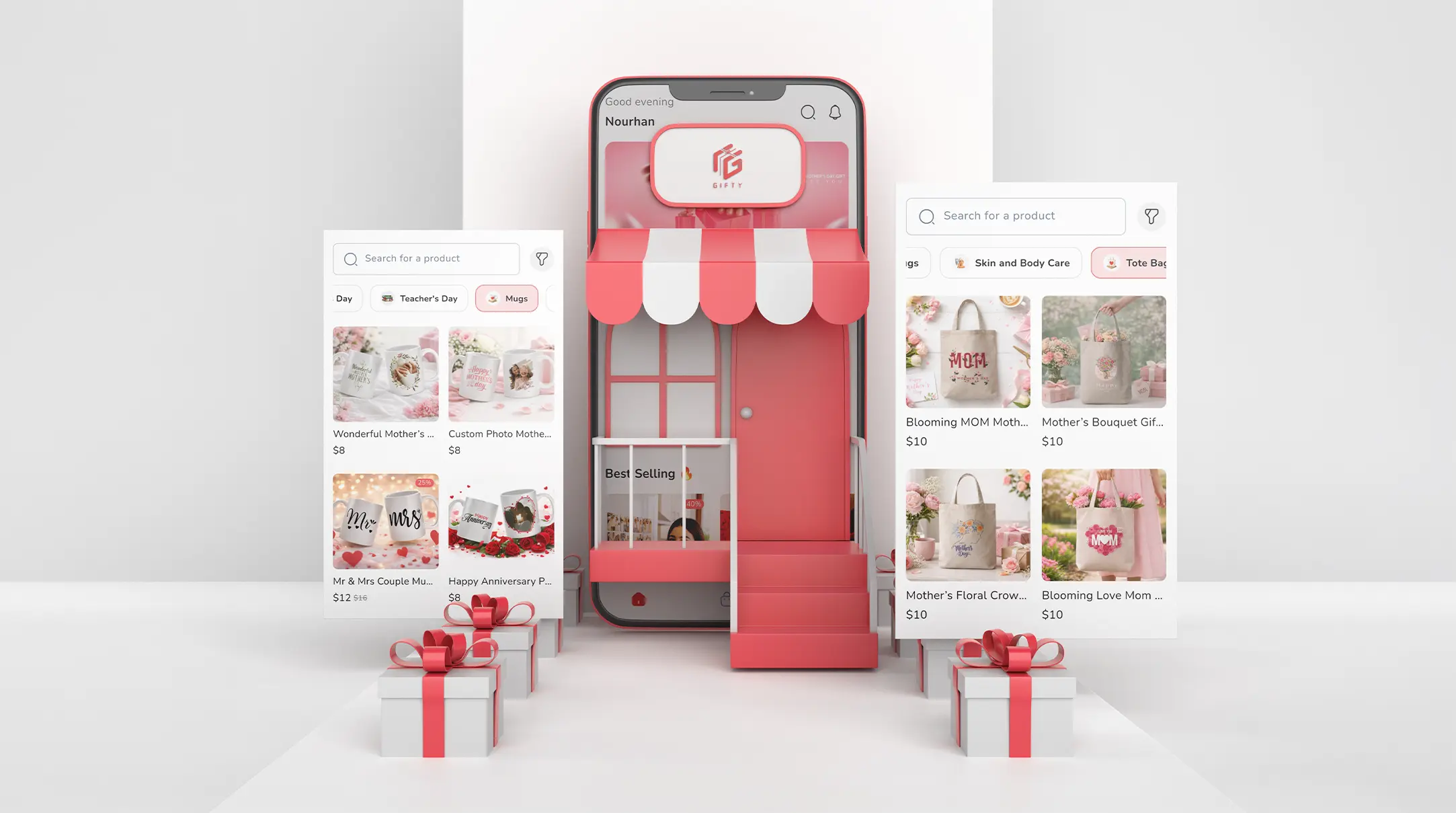 Gifty personalized gifting product imagery