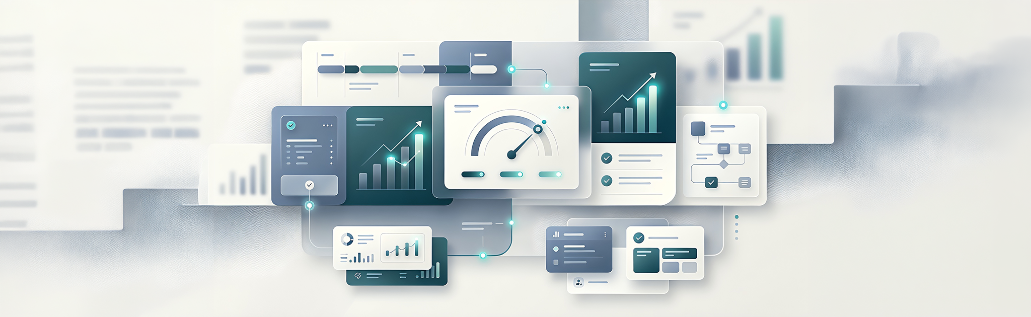 Case studies visual showing outcomes and operational clarity